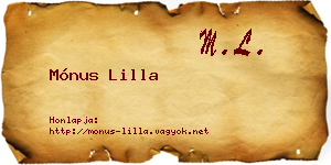 Mónus Lilla névjegykártya